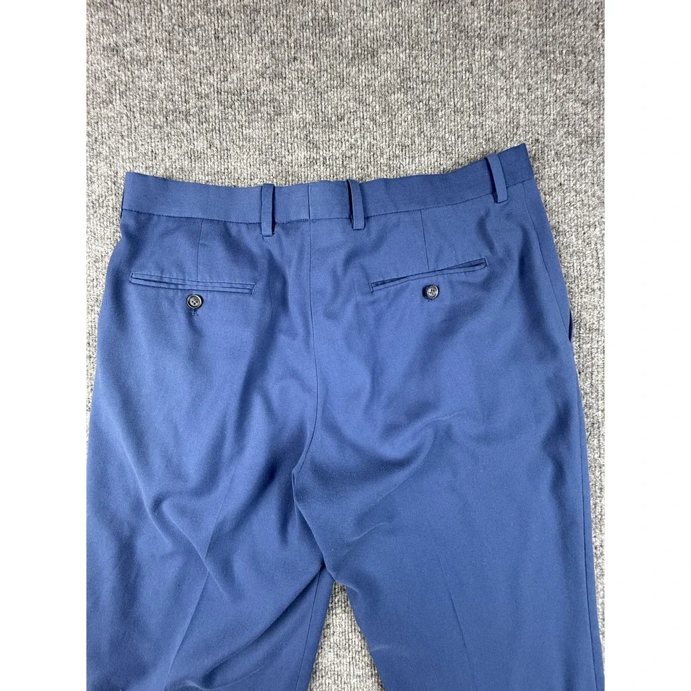 Perry Ellis Pants Mens 34x32 Stretch Dress Slacks Flat Front Business Office Wor